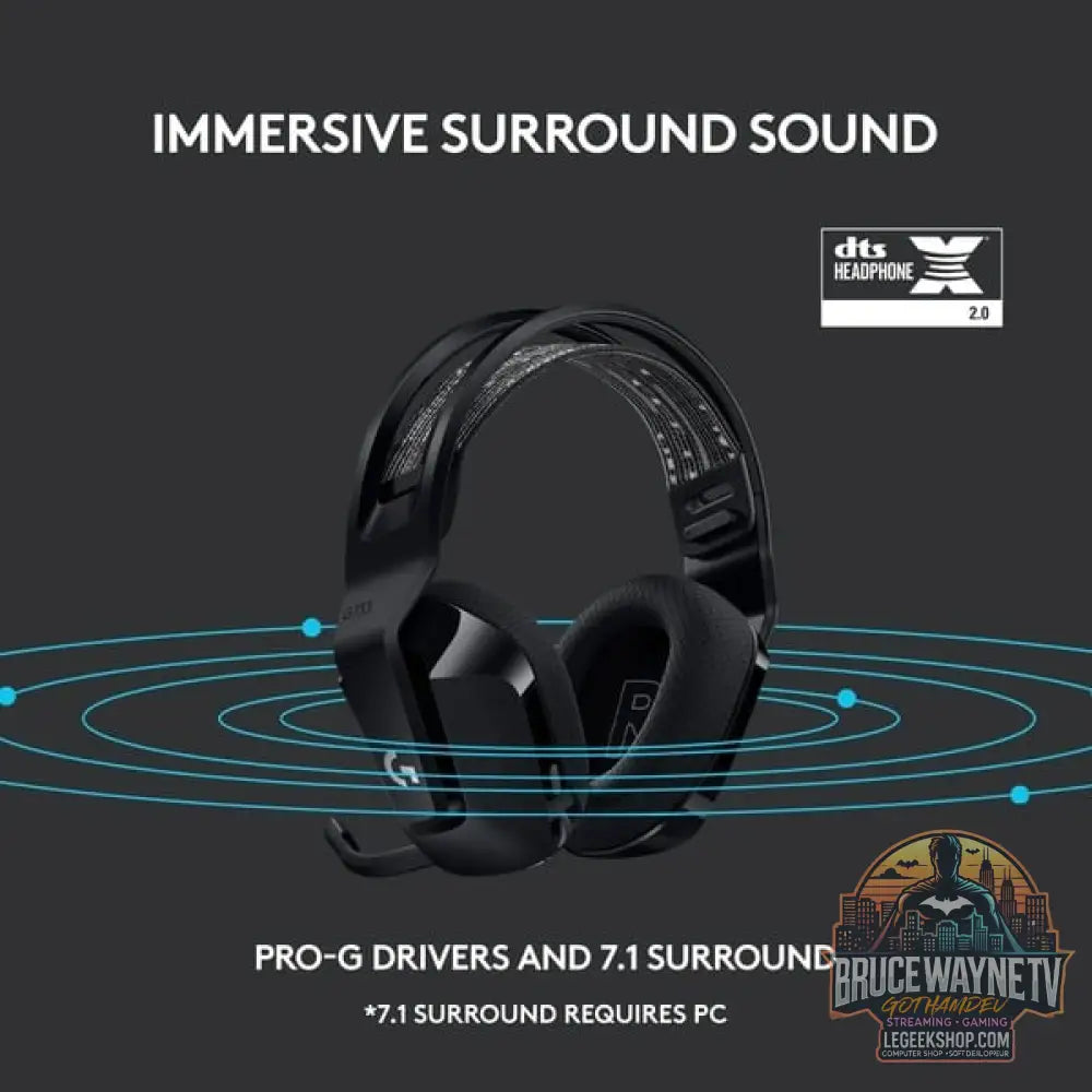 Logitech G733 LIGHTSPEED, casque gaming - vue 9