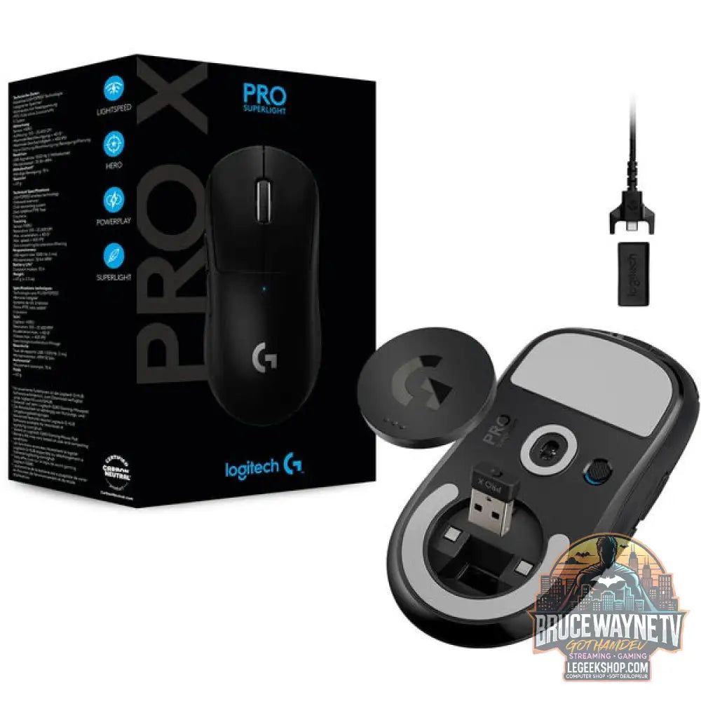 Logitech PRO X SUPERLIGHT, souris gaming - vue 2