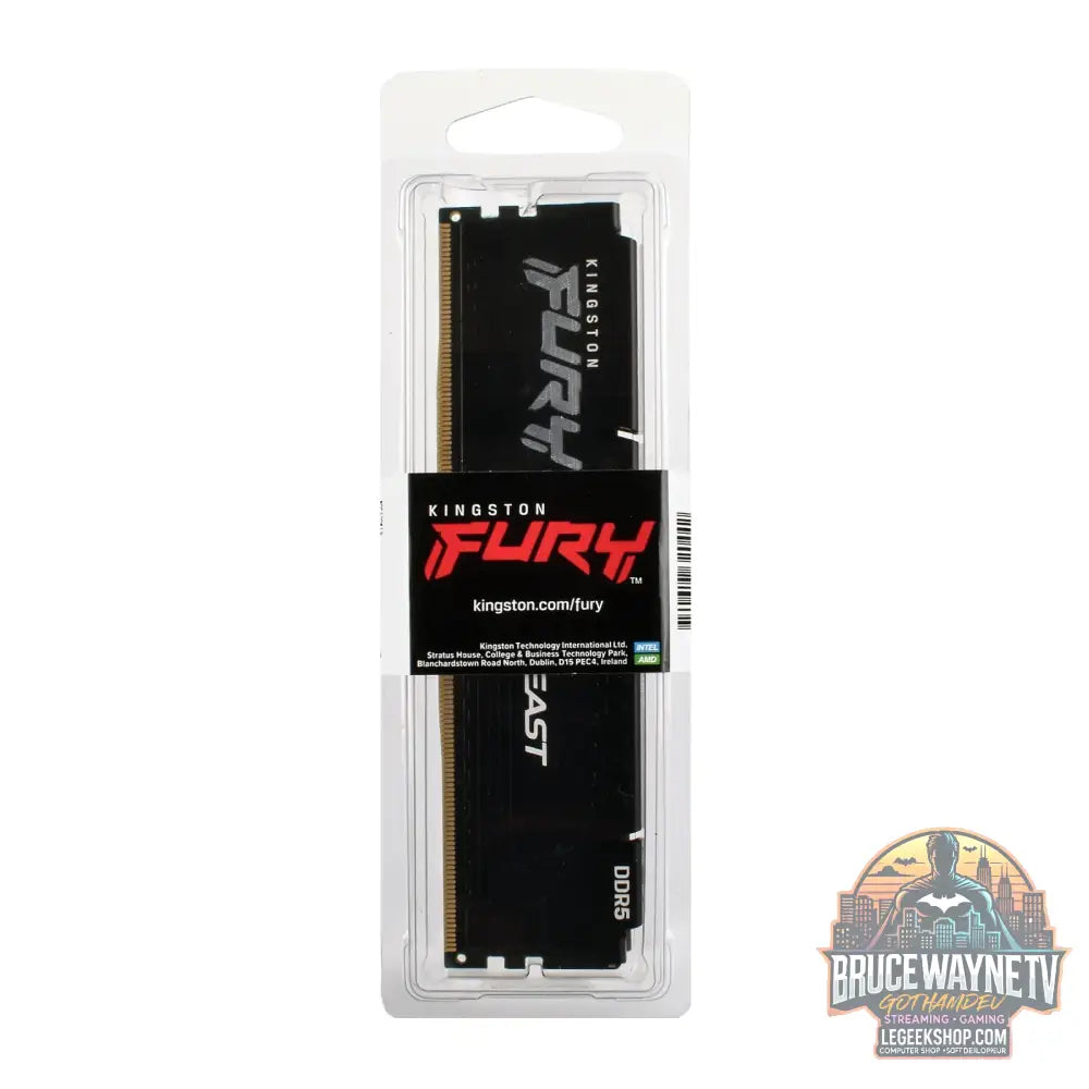 Mémoire RAM Kingston Fury Beast DDR5 8GB 16GB 32GB 4800-6400MHz Gaming Desktop XMP 3.0 - Mémoire RAM