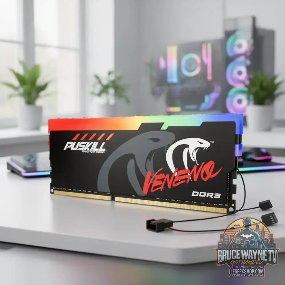 Mémoire RAM PUSKILL RGB DDR3 8GBx2 1600MHz… — Mémoire RAM, vue 6, LeGeekShop