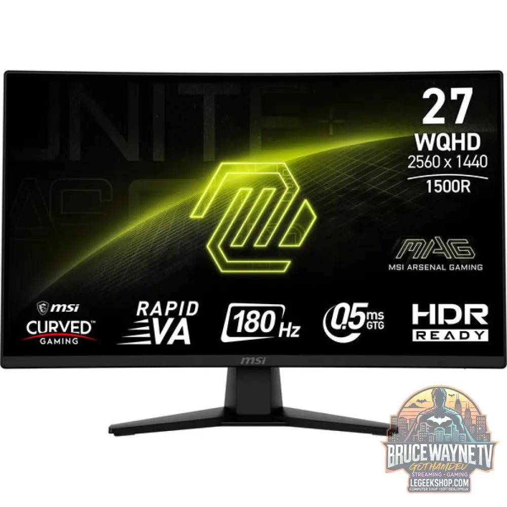 MSI MAG 274CQFDE 27" QHD/WQHD VA 180 Hz - MSI - vue 3