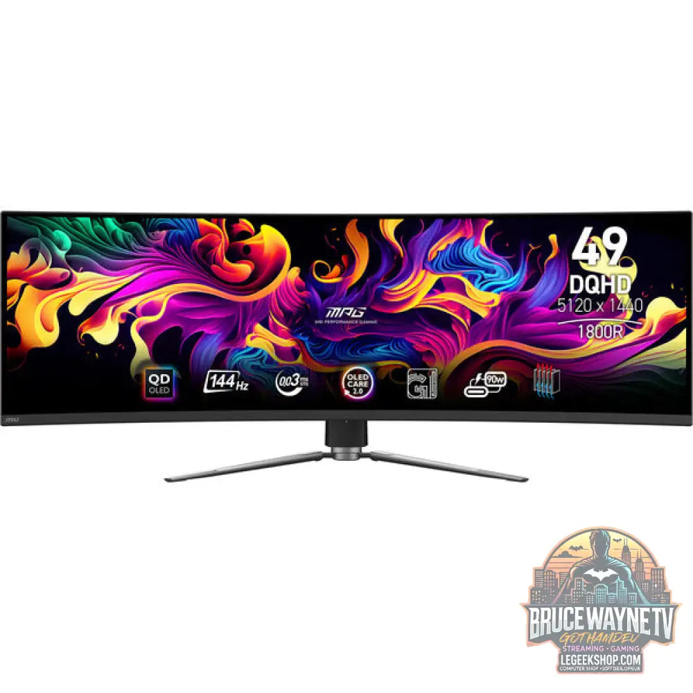 MSI MPG 491CQPDE QD-OLED 49" 5120 × 1440 px QD-OLED 144 Hz - MSI - vue 5