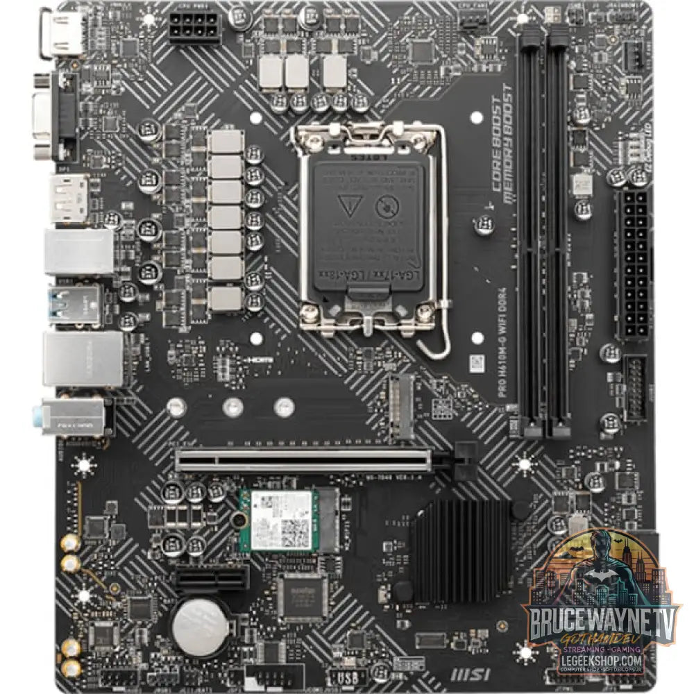 MSI PRO H610M-G WIFI DDR4, carte mère - MSI - vue 3