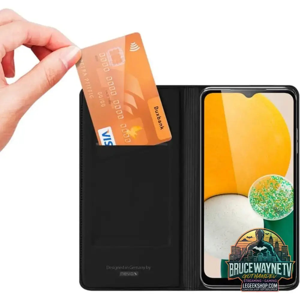Nevox Vario Series, Handyhülle schwarz, Samsung Galaxy A15 5G / A15 4G - Verschluss: Magnet - vue 2