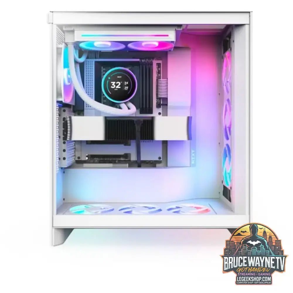 NZXT Kraken Elite 240 RGB 240 mm, Wasserkühlung weiß - NZXT - vue 5