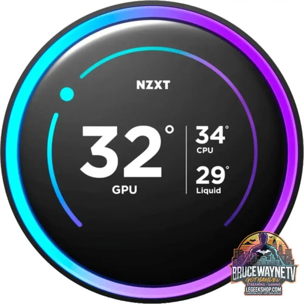 NZXT Kraken Elite 240 RGB 240 mm, Wasserkühlung schwarz - NZXT - vue 3