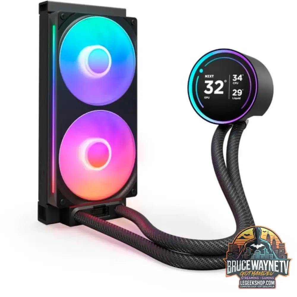 NZXT Kraken Elite 240 RGB 240 mm, Wasserkühlung schwarz - NZXT - vue 2