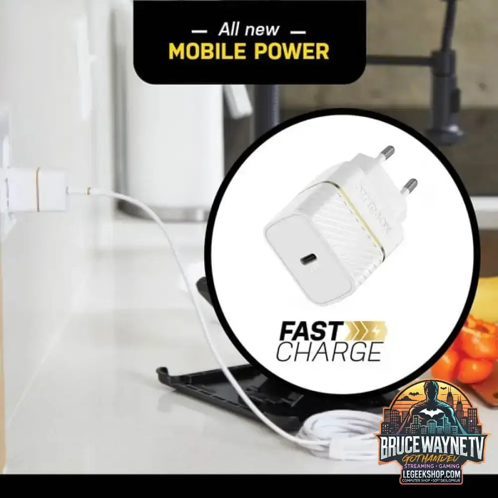 Otterbox EU Wand-Schnelladegerät Premium-Fast Charge, 20W weiß, USB Power Delivery 3.0, USB-C - Otterbox - vue 5