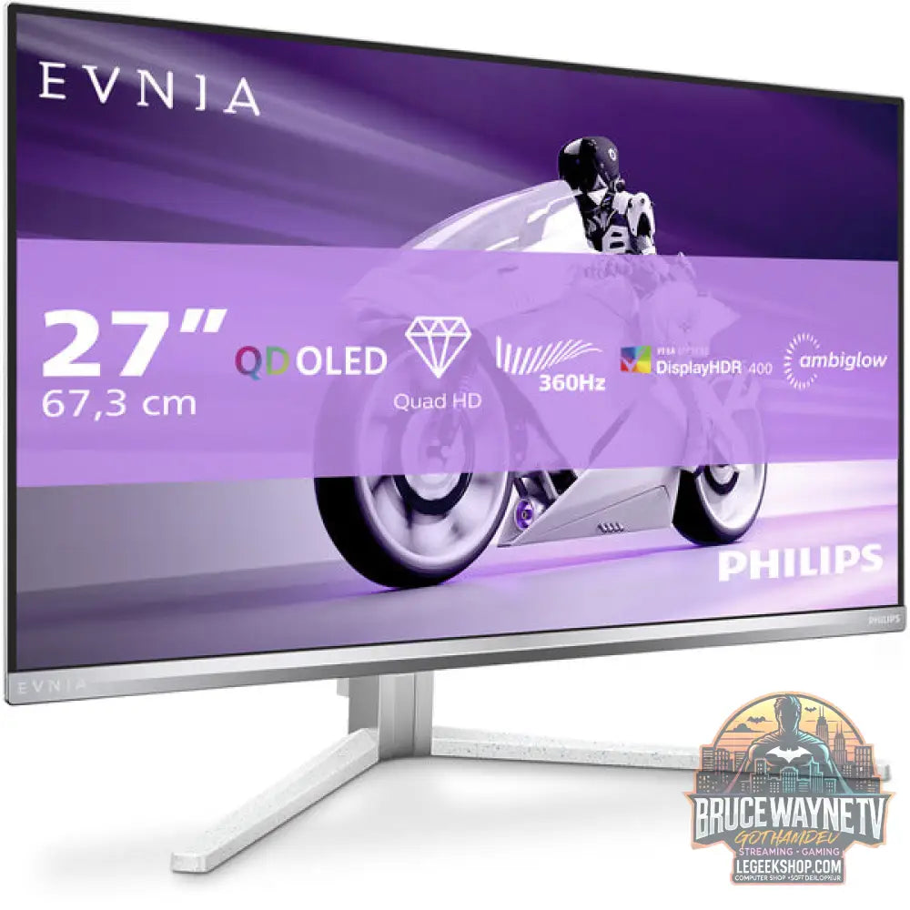 Philips Evnia 27M2N8500 QD-OLED 26,5" QHD/WQHD QD-OLED 360 Hz - Philips - vue 2