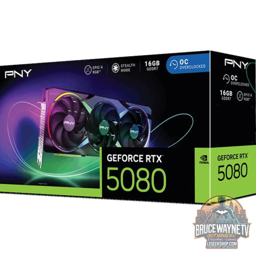 PNY GeForce RTX 5080 ARGB OC, carte graphique - PNY - vue 10