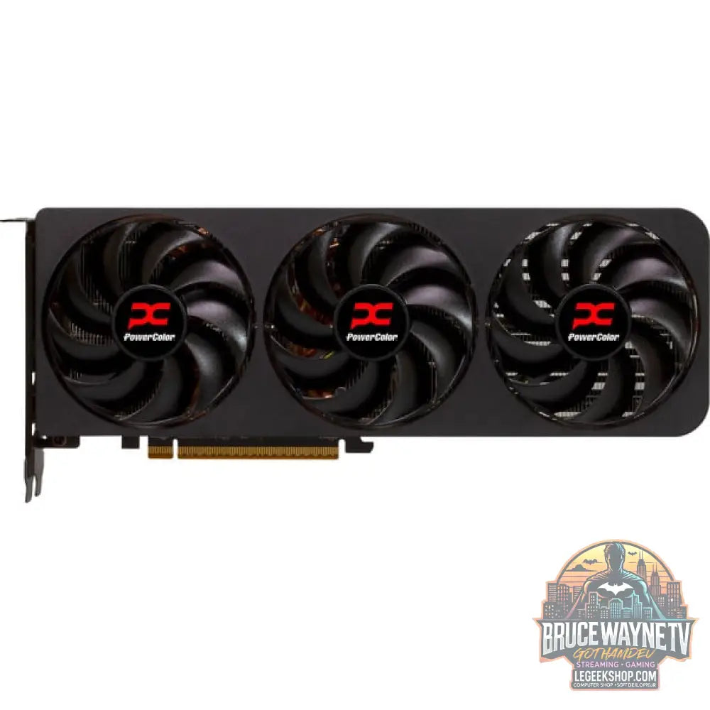 PowerColor Radeon RX 9070 XT Reaper 16GB, carte graphique noir, RDNA4, GDDR6, 3x DisplayPort, 1x HDMI - PowerColor - vue 2