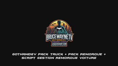 🚛 GothamDev Pack Truck FiveM - Camion Débadgé + Sons Imports + 10 Remorques + Script Gestion Remorque Plateau Voiture TR2 🎮.