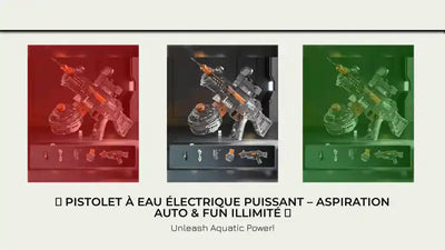 🔫 Pistolet &agrave; Eau &Eacute;lectrique Puissant &ndash; Aspiration Auto & Fun Illimit&eacute; 🔫 by@Outfy