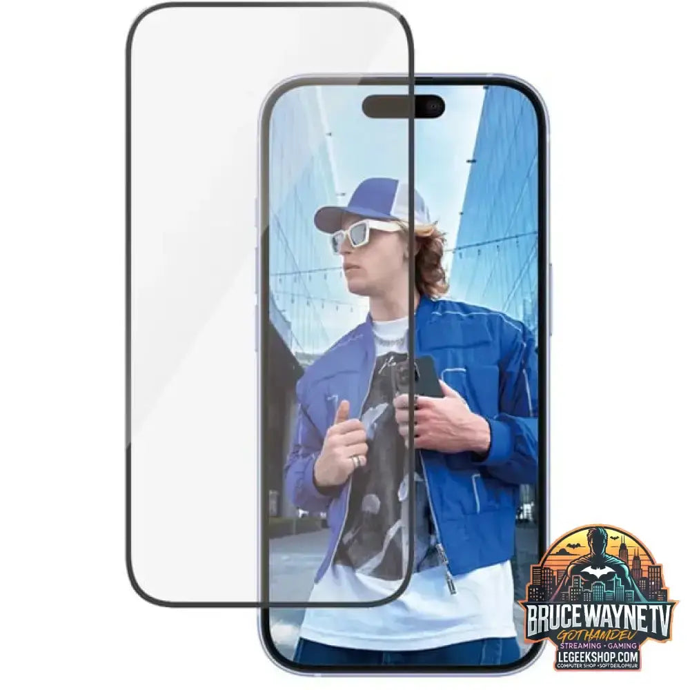 PanzerGlass Displayschutz Ultra-Wide Fit, Schutzfolie transparent, iPhone 16 /15, EasyAligner - PanzerGlass - vue 3