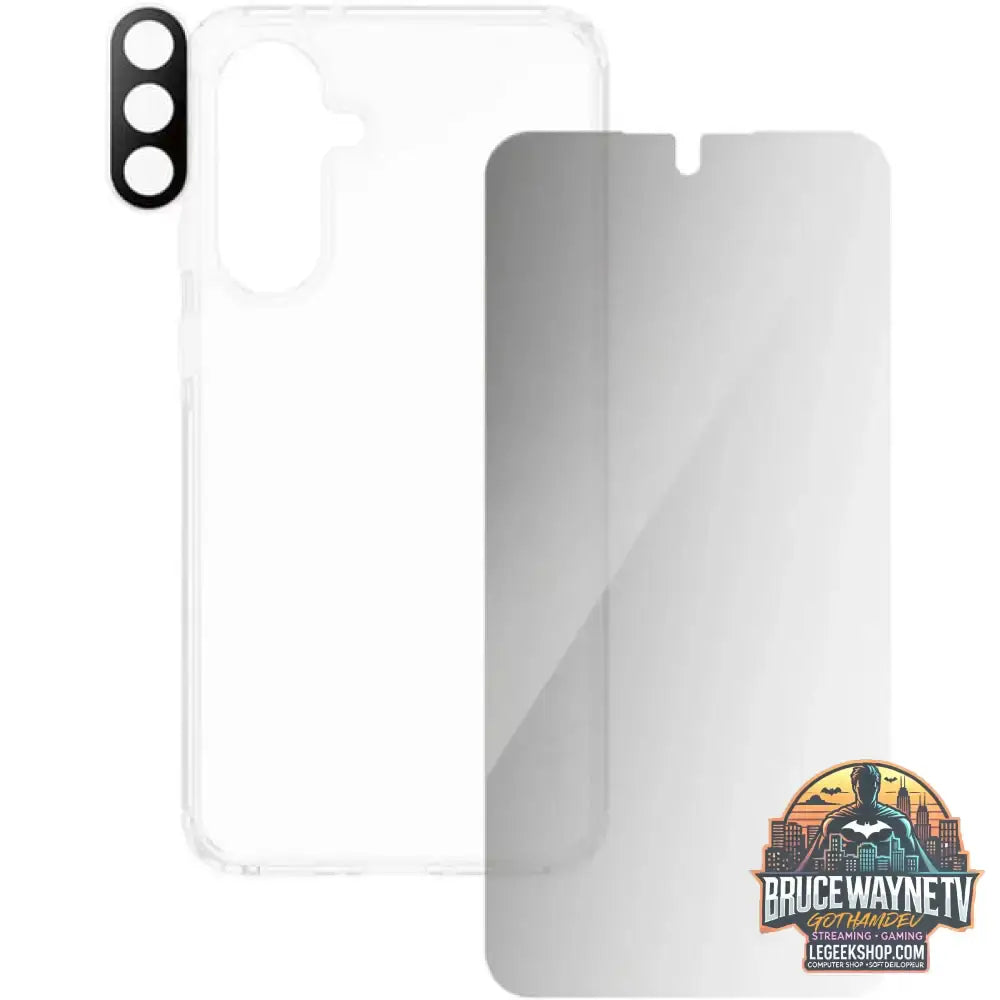 PanzerGlass Flagship 3-in-1 Privacy Set transparent/weiß, Samsung Galaxy A56 5G, QI-kompatibel, EasyAligner - PanzerGlass - vue 2