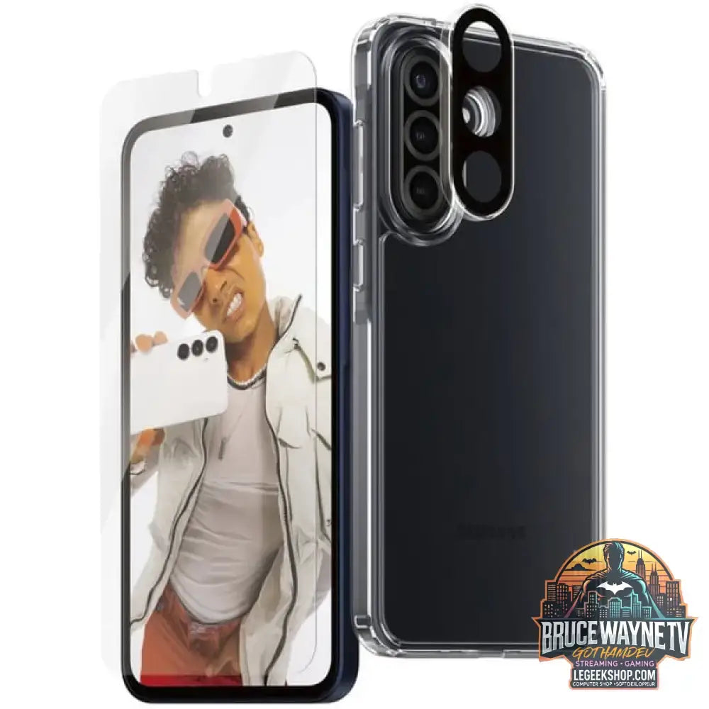 PanzerGlass Flagship 3-in-1 Set transparent/weiß, Samsung Galaxy A36 5G, QI-kompatibel, EasyAligner - PanzerGlass - vue 3