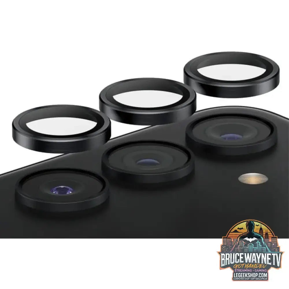 PanzerGlass Hoops Kameraschutz, Schutzfolie schwarz/transparent, Samsung Galaxy S24, S23, S23 Plus - PanzerGlass - vue 4