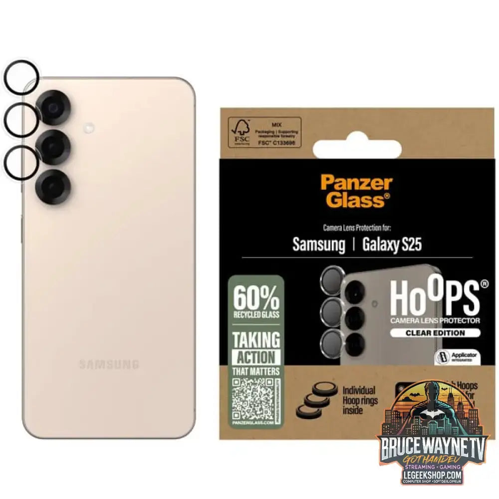 PanzerGlass Hoops Kameraschutz, Schutzfolie transparent, Samsung Galaxy S25 - PanzerGlass - vue 4