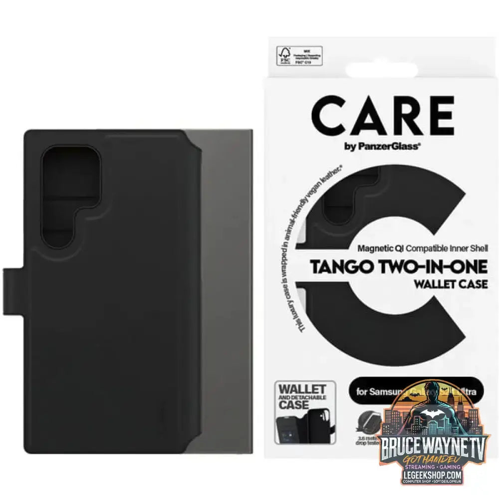 PanzerGlass Tango Two-in-One Case, Handyhülle schwarz, Samsung Galaxy S24 Ultra, QI-kompatibel - PanzerGlass - vue 4