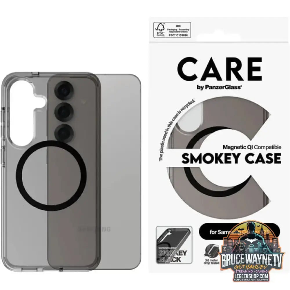 PanzerGlass Urban Combat Smokey Case, Handyhülle schwarz, Samsung Galaxy S25, QI-kompatibel - PanzerGlass - vue 4