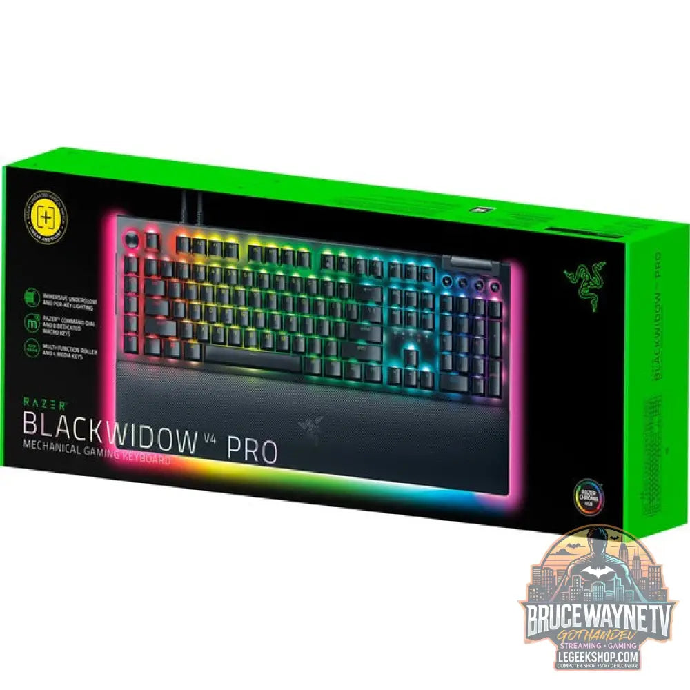 Razer BlackWidow V4 Pro, clavier gaming - vue 6