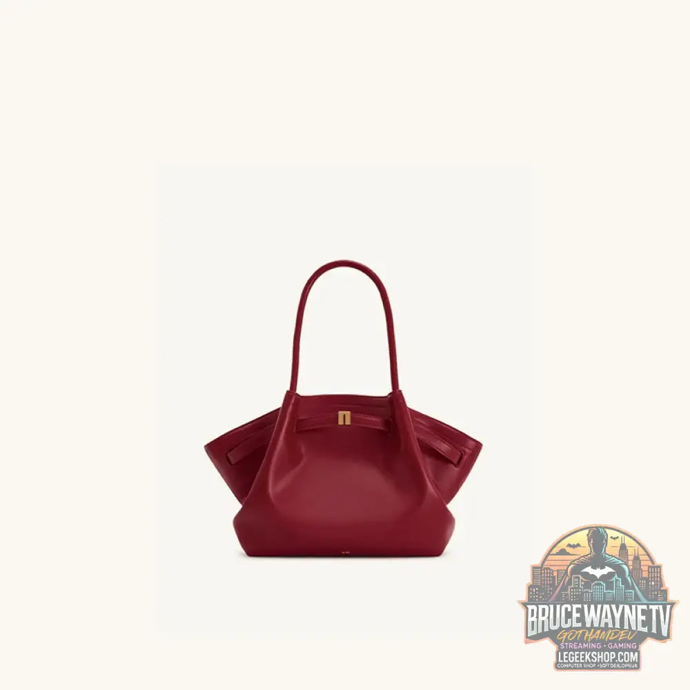 Sac Boulettes Femme JW PEI - Grande Capacité Bandoulière Fourre-Tout - Bourgogne Grande Taille - Sac à Main Femme
