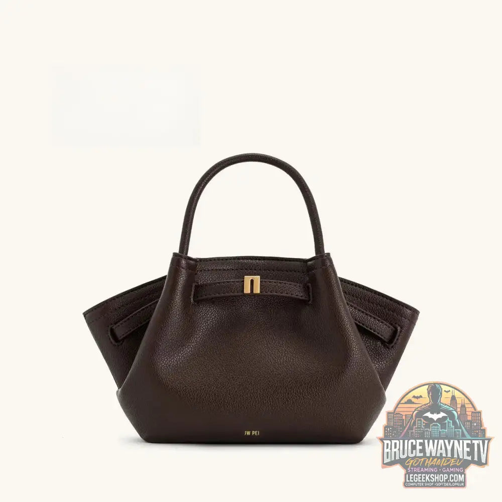 Sac Boulettes Femme JW PEI - Grande Capacité Bandoulière Fourre-Tout - Café foncé S - Sac à Main Femme