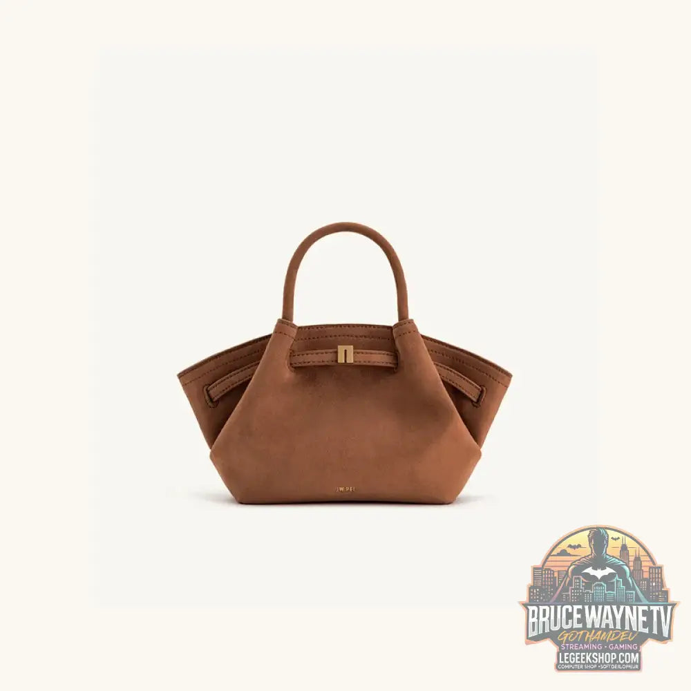 Sac Boulettes Femme JW PEI - Grande Capacité Bandoulière Fourre-Tout - Petit marron - Sac à Main Femme