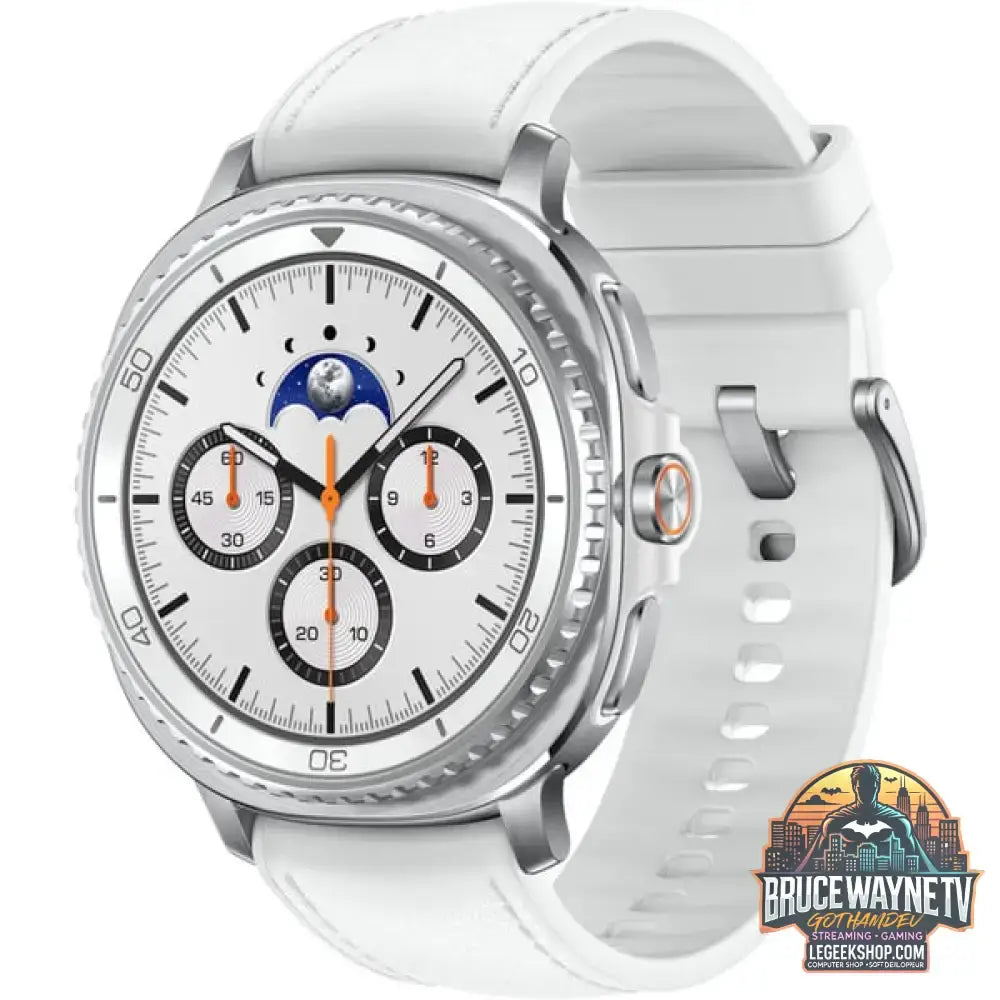 Samsung Galaxy Watch8 Classic, Smartwatch weiß, 46mm, LTE, Hybrid-Armband - Samsung - vue 3