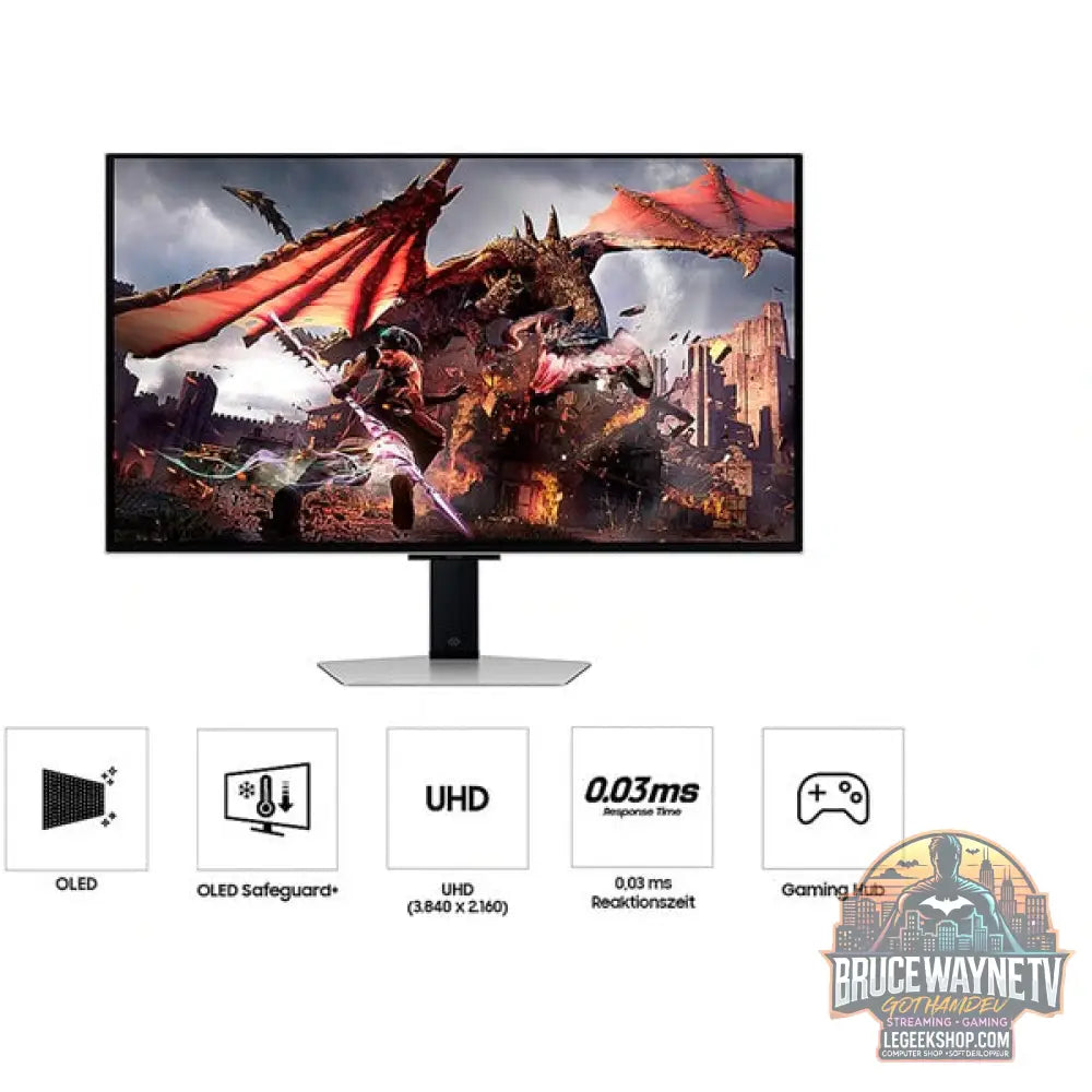 Samsung Odyssey QD-OLED G80SD S32DG800SU 32" 3840 × 2160 px OLED 240 Hz - Samsung - vue 25