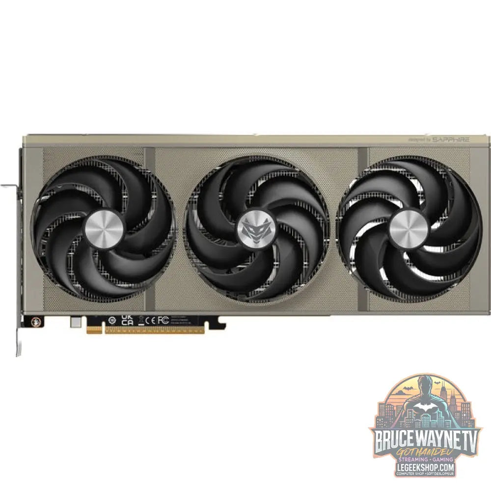 SAPPHIRE Radeon RX 9070 Nitro+ Gaming OC, carte graphique gris, RDNA4, GDDR6, 2x DisplayPort, 2x HDMI 2.1 - SAPPHIRE - vue 2