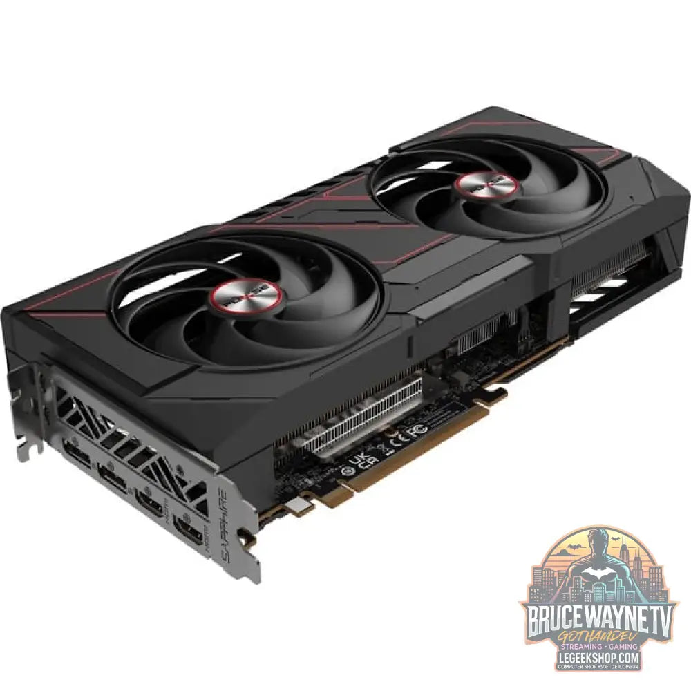 SAPPHIRE Radeon RX 9070 Pulse, carte graphique noir, RDNA4, GDDR6, 2x DisplayPort, 2x HDMI - SAPPHIRE - vue 3