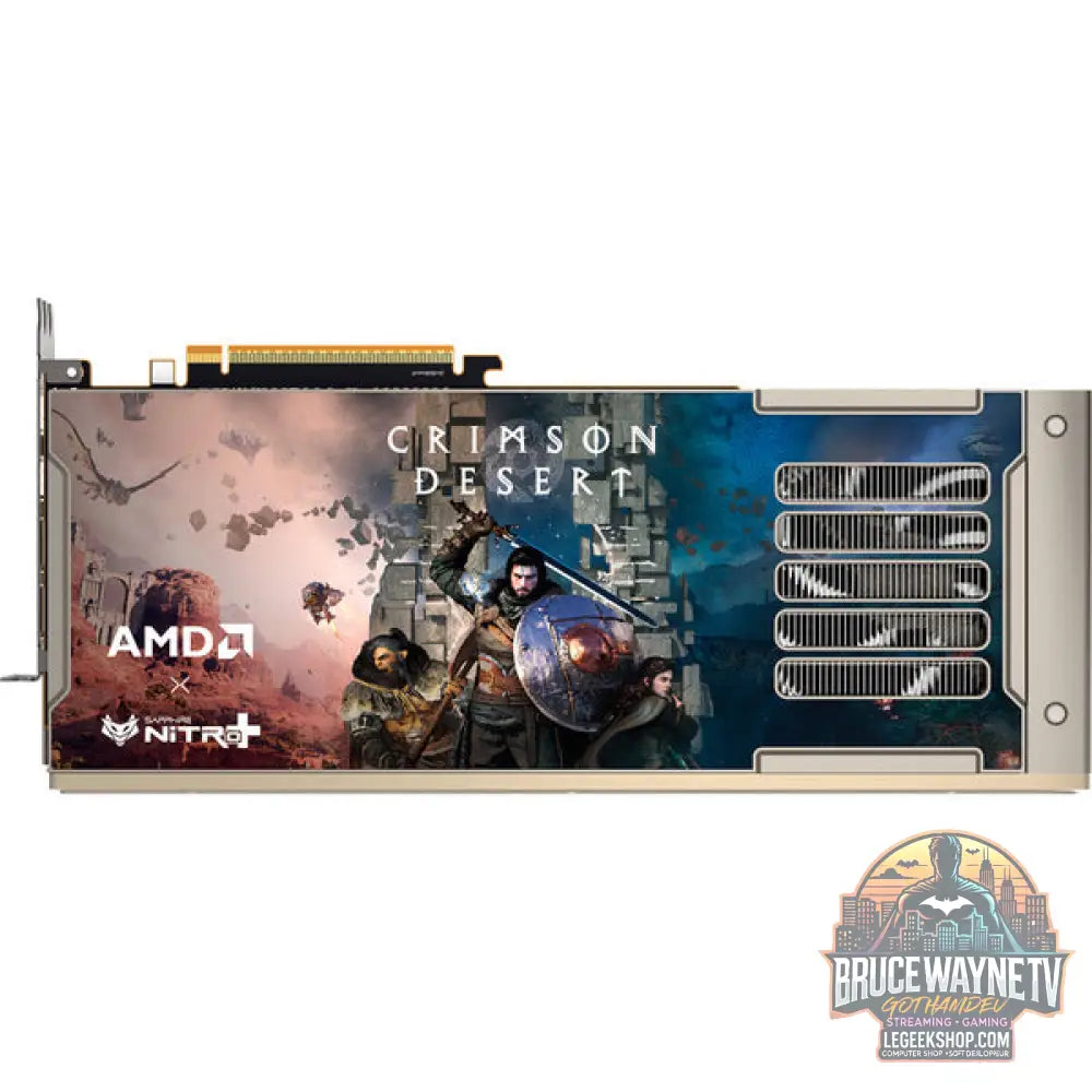 SAPPHIRE Radeon RX 9070 XT Nitro+ Crimson Desert Version, carte graphique argent, RDNA4, GDDR6, 2x DisplayPort, 2x HDMI 2.1 - SAPPHIRE - vue 6