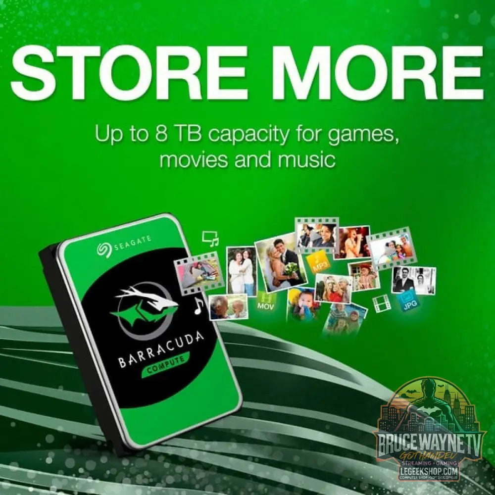 Seagate ST8000DM004 8 TB, Festplatte SATA 6 Gb/s, 3,5" - Seagate - vue 5
