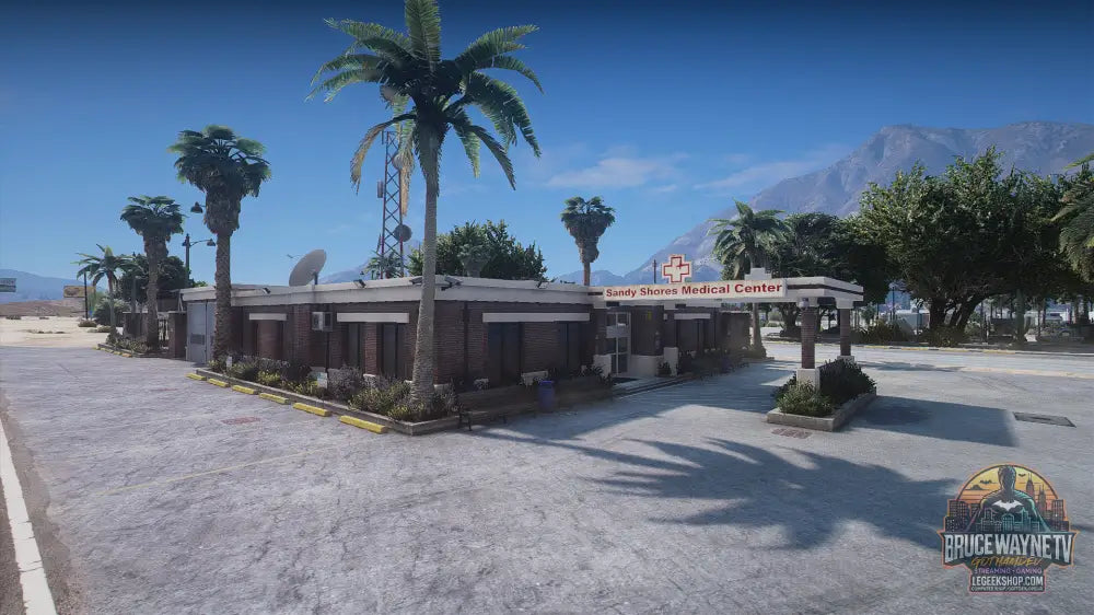 Sheriff Station et Hospital Sandy Shores MLO FiveM - 2 Batiments - Central Park - Textures Custom - FiveM MLO