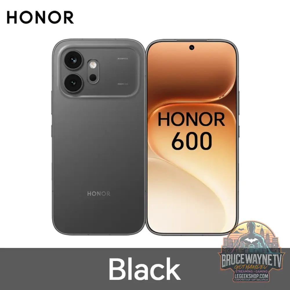 Smartphone HONOR 600 5G Version UE Snapdragon 7 Gen4 Écran AMOLED 6,57 pouces 6400 mAh 80W SuperCharge - Smartphone