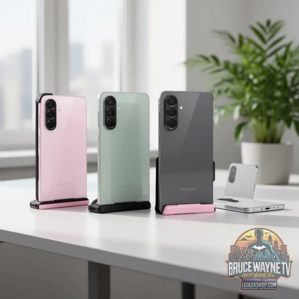 Smartphone Samsung Galaxy A56 — produit geek, vue 4, LeGeekShop