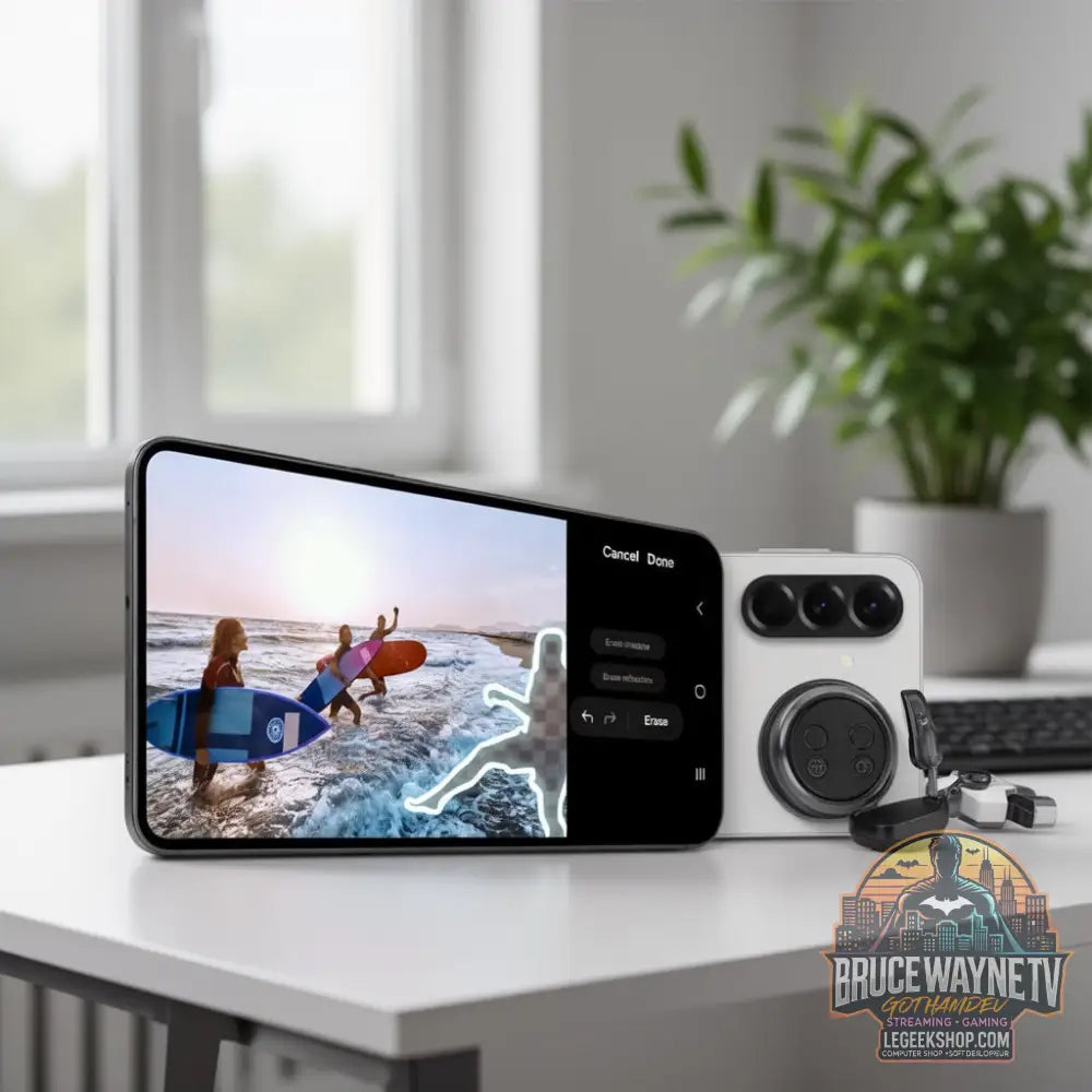 Smartphone Samsung Galaxy A56 — produit geek, vue 12, LeGeekShop