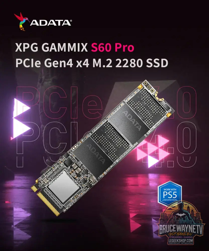 SSD NVMe ADATA XPG GAMMIX S50 PRO M.2 2280 PCIe Gen4x4 500GB 1TB 3D NAND TLC - SSD NVMe