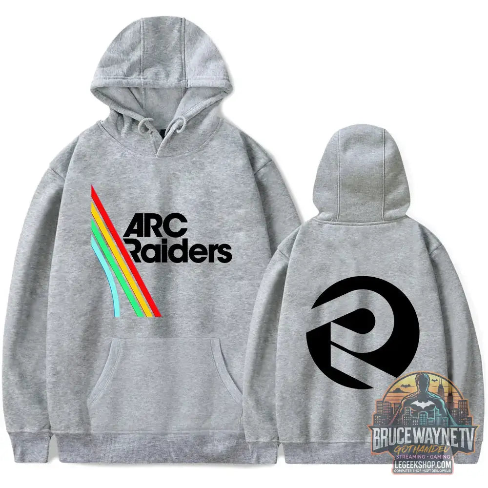 Sweat à Capuche Arc Raiders Logo Gaming Unisexe Poche Cordon - gris / XXXL - Sweat à Capuche