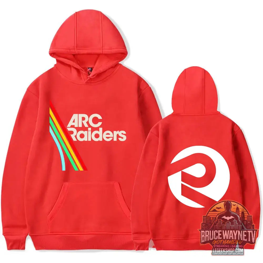 Sweat à Capuche Arc Raiders Logo Gaming Unisexe Poche Cordon - rouge / XXL - Sweat à Capuche