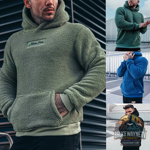 👕 Sweat Capuche Homme Peluche Grande Poche Confort 👕 - Sweat à Capuche Homme