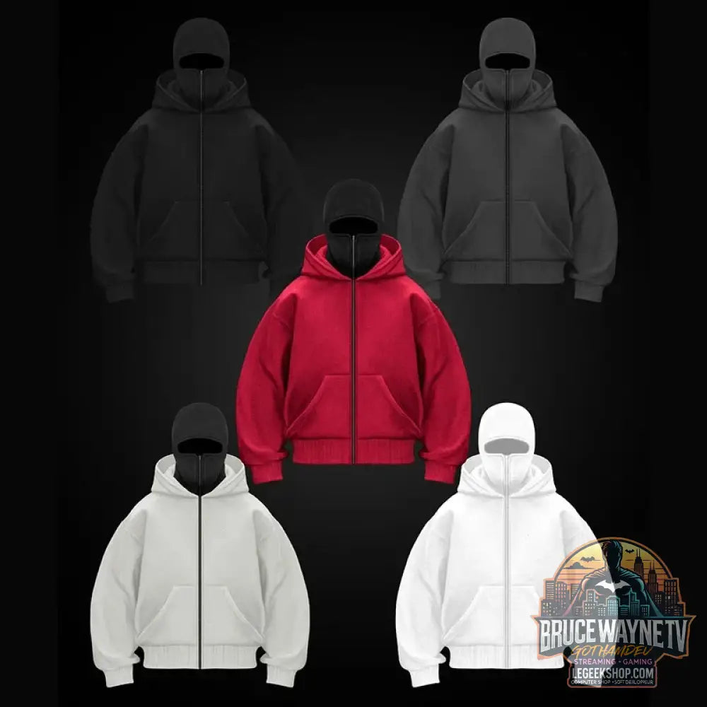Sweat Capuche Zippé Unisexe Homme Femme Automne Hiver - Sweat Capuche