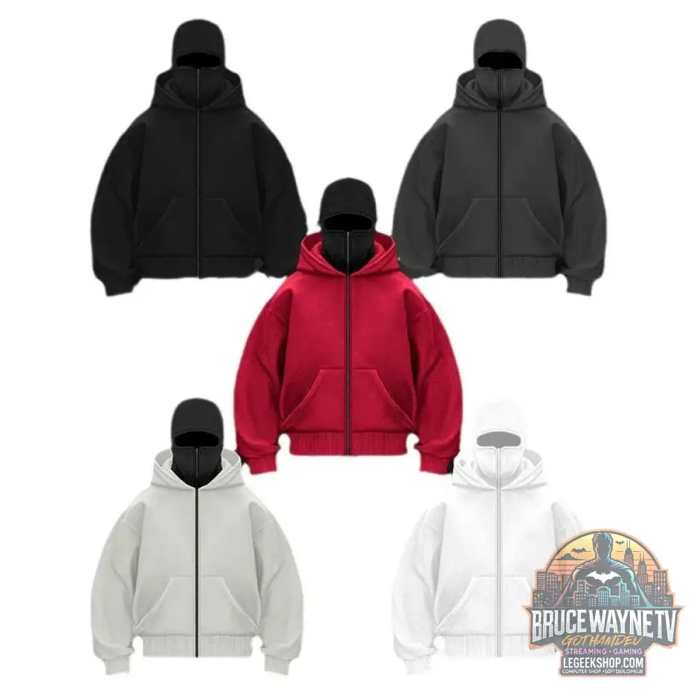 Sweat Capuche Zippé Unisexe Homme Femme Automne Hiver - Sweat Capuche
