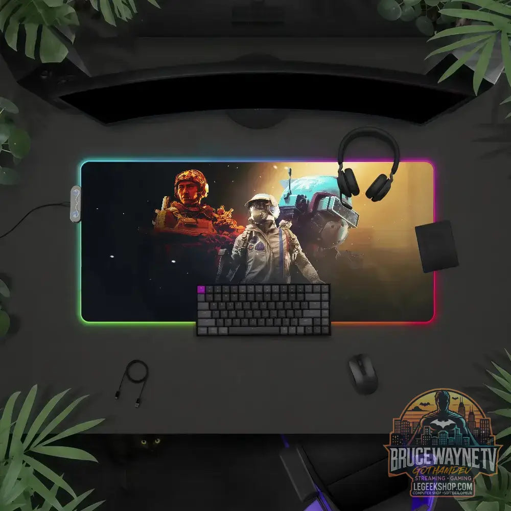 Tapis de Souris Arc Raiders LED RGB XXL Gaming Antidérapant - Tapis de Souris