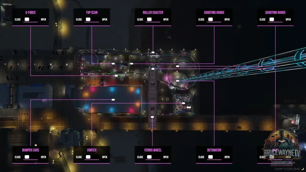 Theme Park FiveM Del Perro Pier - 9 Attractions - Standalone ESX QBCore - Tickets - Gestion Proprio - FiveM Script