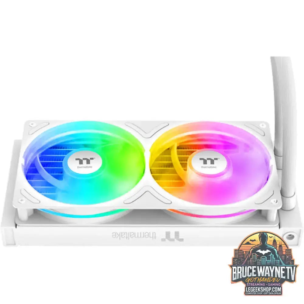Thermaltake TH240-S V3 ARGB Sync, Wasserkühlung weiß, Snow Edition - Thermaltake - vue 4