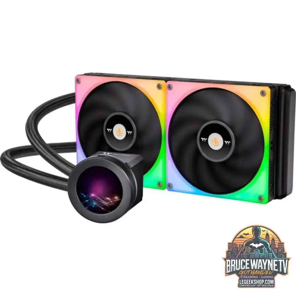 Thermaltake TOUGHLIQUID Ultra 280 RGB AIO Liquid Cooler 280mm, Wasserkühlung schwarz - Thermaltake - vue 2