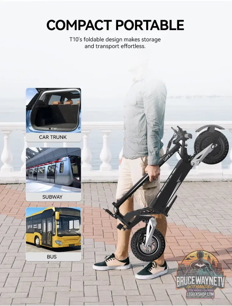 OOTD T10 Electric Scooter — vue détail 20 LeGeekShop