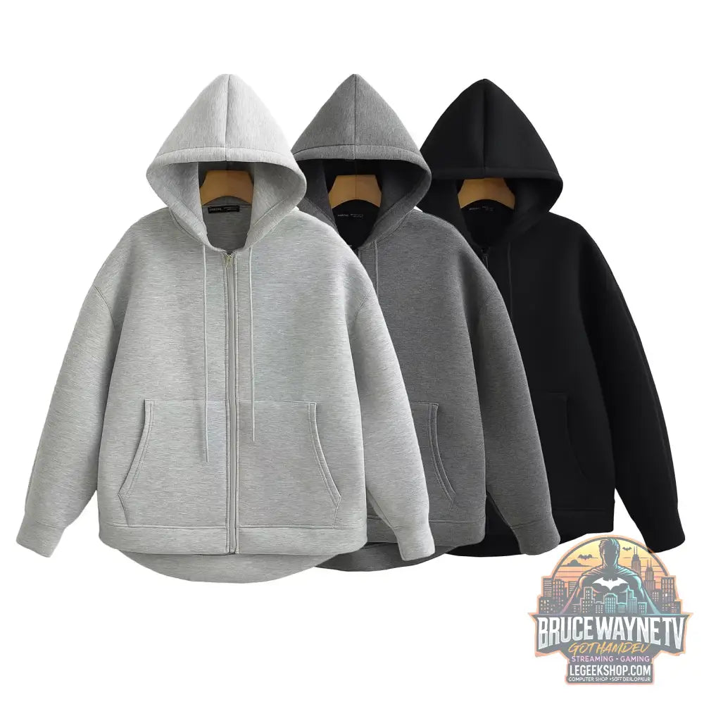 Veste Capuche Femme Bureau Automne Hiver Grandes Poches - Veste Femme
